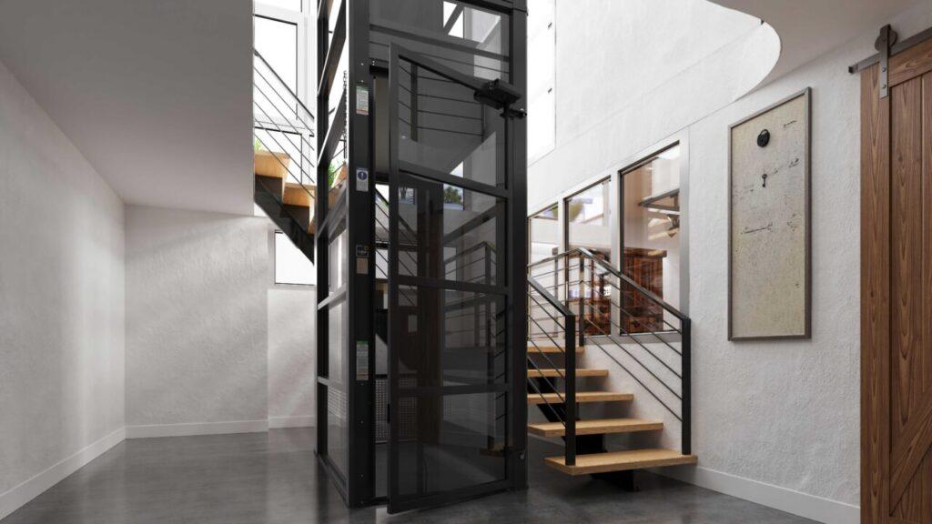 Modern elevator in stylish interior