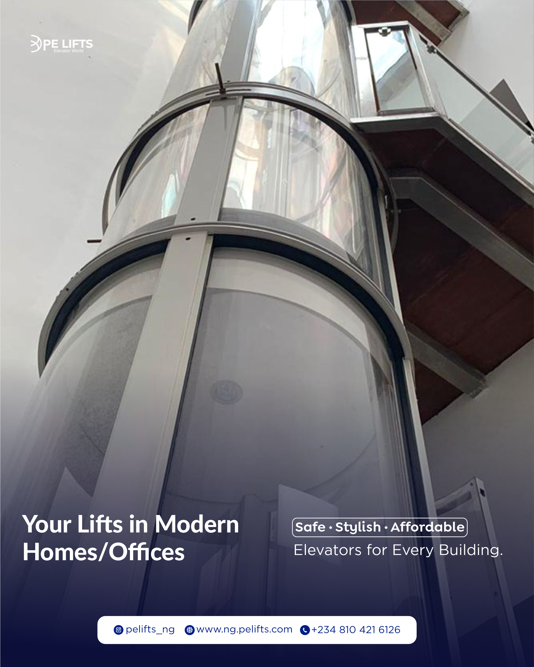 elevator company, PE Lifts Nigeria, modern elevator system, elevator installation in Nigeria